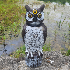 3 eyed scare owl bird deterrent 