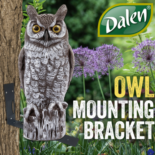 3-Pack Owl Mounting Brackets for Securing & Repositioning Fake Scare Owls