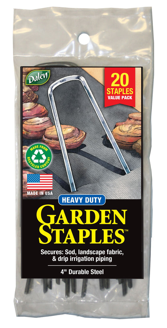 Garden Staples & Landscaping Pins - Durable Steel - Small Pack & Bulk Options