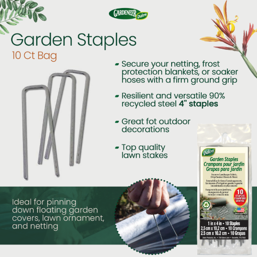 10 x U-shaped Garden Staples Pegs U Pins 150mm 5.9-inches 4mm Dia Carbon  Steel - 150x40x4mm - Yahoo Shopping